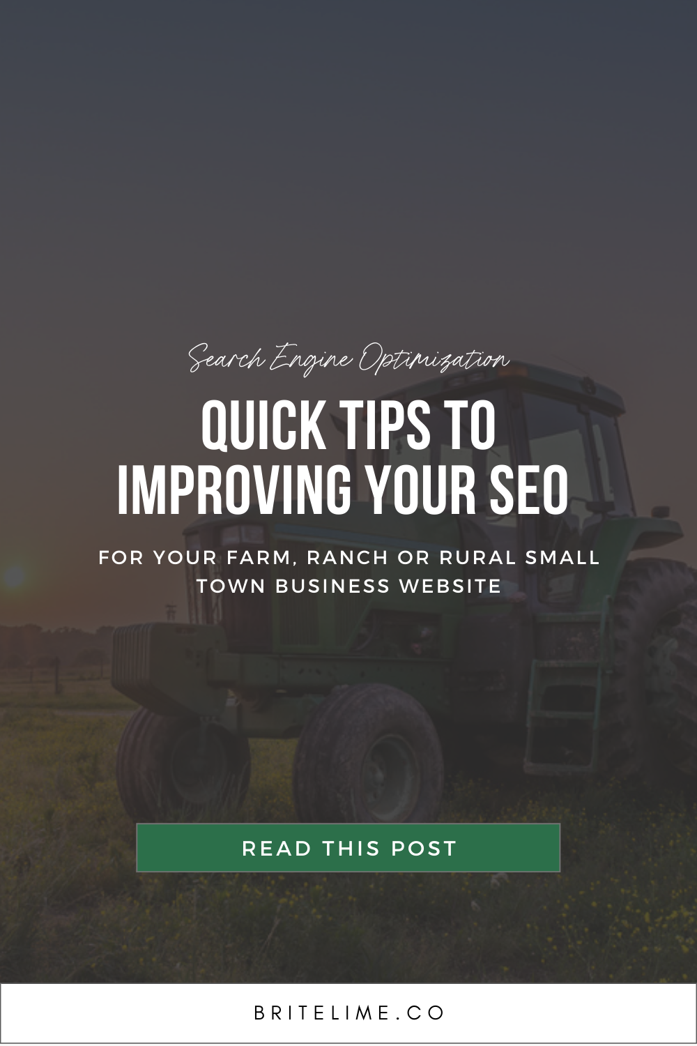 Graphic image that reads: Quick tips to Improving Your SEO