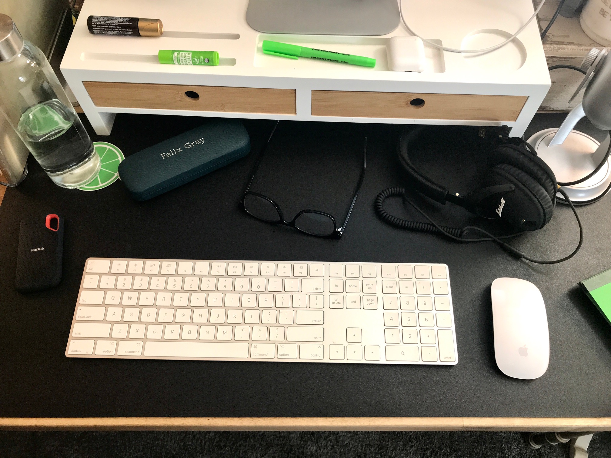 Extra large double-sided desk mat from Amazon.